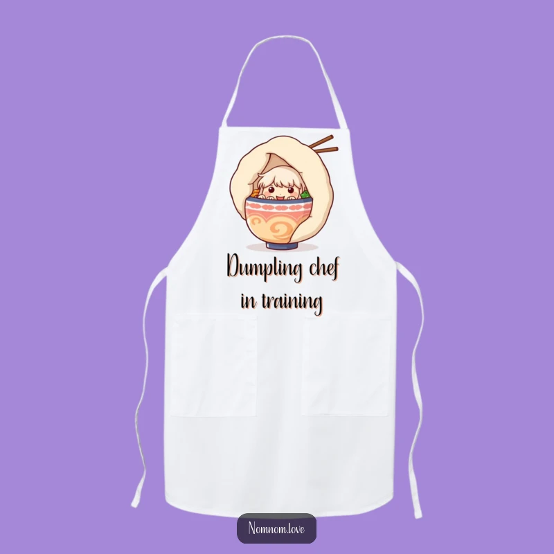 Funny Ramen Bowl & Dumpling Apron - Chef's Comical Kitchen Wear for Food Lovers