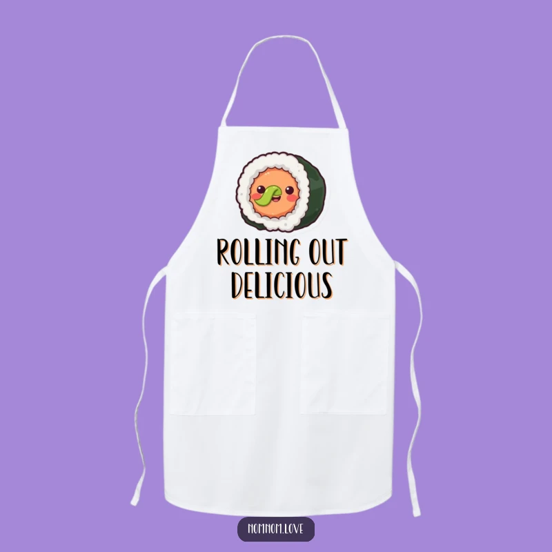 Funny Sushi Roll Chef Apron - Joyful Foodie Kitchen Wear - Perfect Funny Gift!