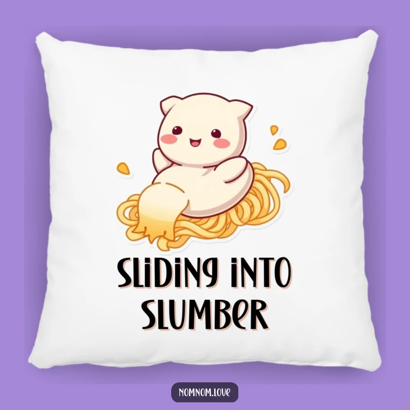Funny Dumpling Noodle Slide Pillow: Add Cute Humor to Your Cozy Space