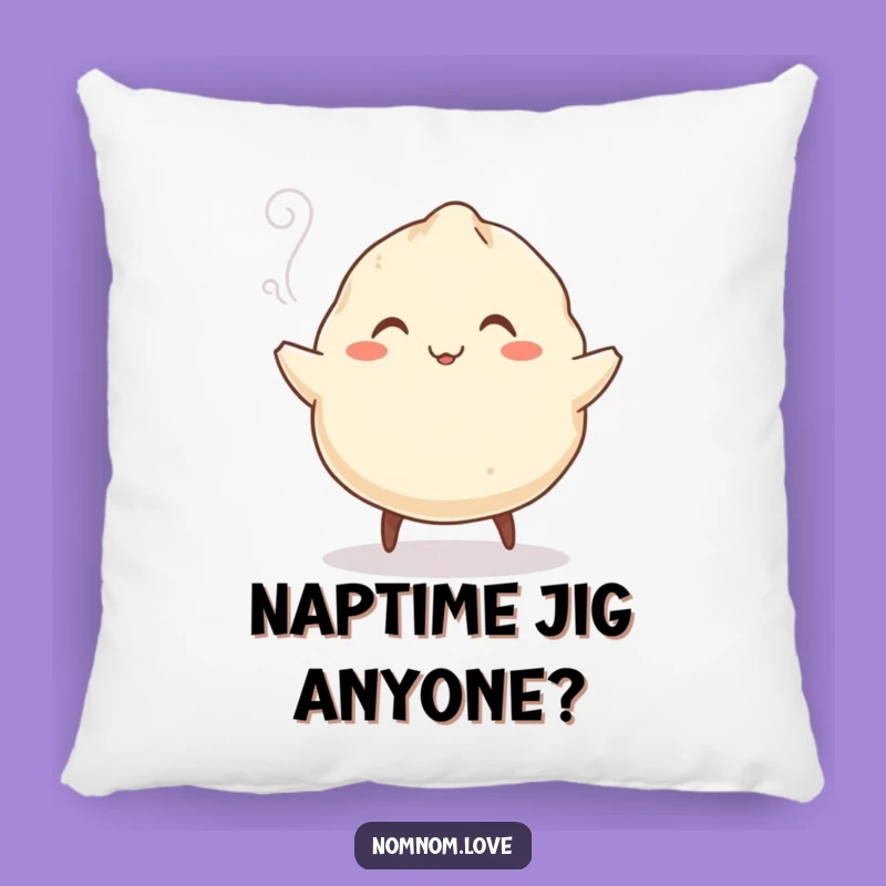 Funny Dumpling Jig Pillow - Soft & Comical Comfort, Adorable Foodie Gift