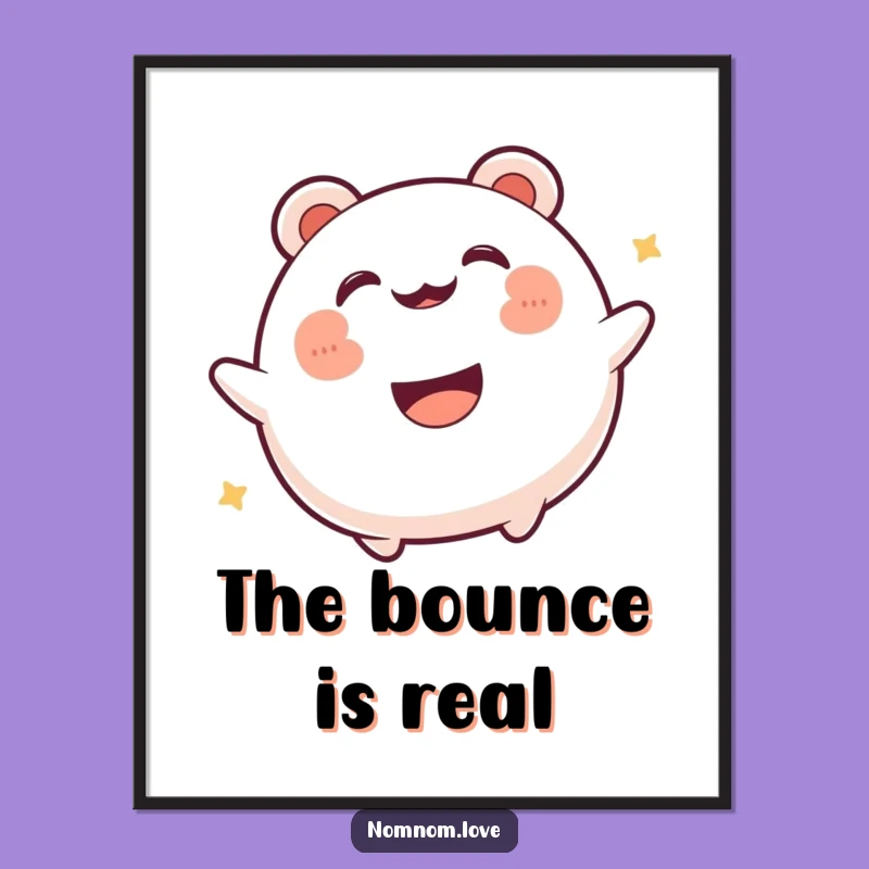 Funny Bao Bun Digital Art - Gleeful Foodie Scene - Instant Download Gift!