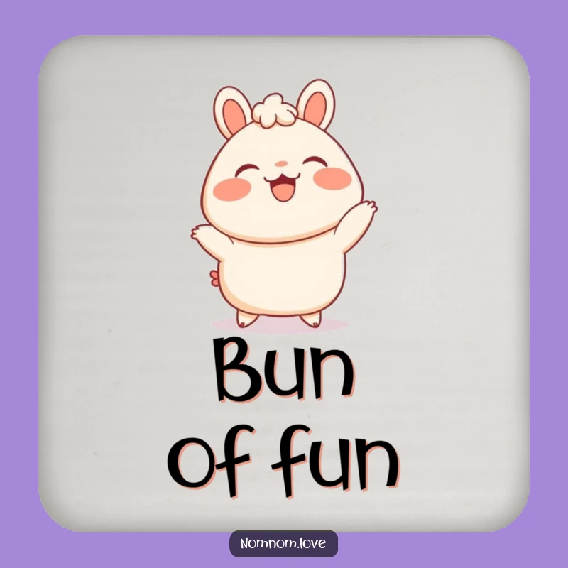 Funny Bao Bun Dance Coaster - Protect Surfaces with Dance, Ideal Foodie Gift