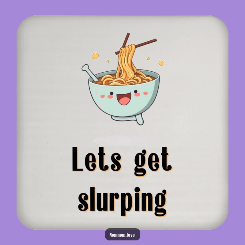 Funny Ramen Leap Coaster - Protect Surfaces Playfully, Ideal Foodie Gift