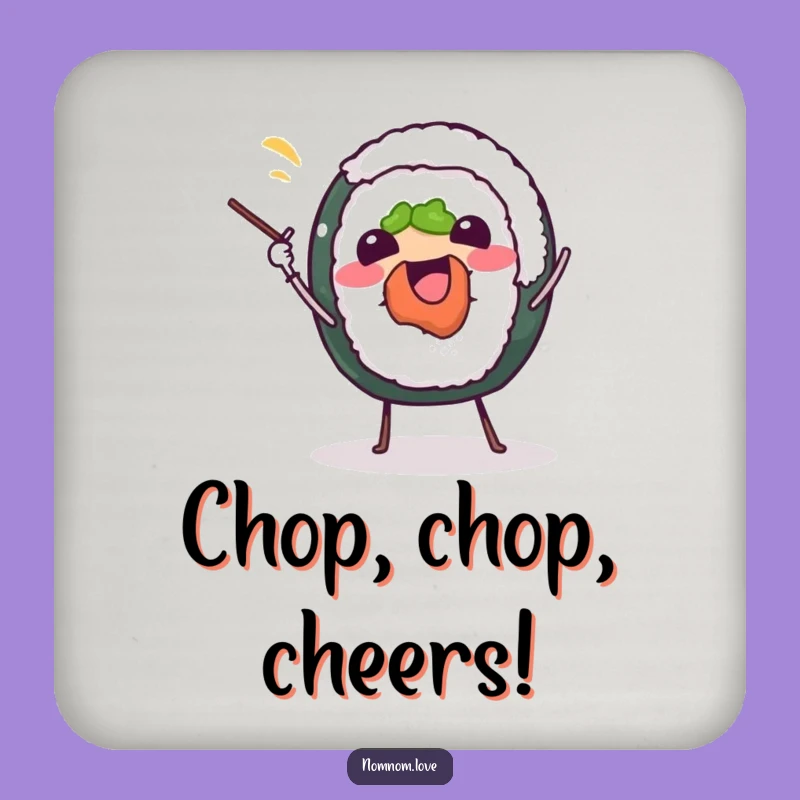 Funny Sushi Juggling Coaster Set: Protect Surfaces with Hilarious Foodie Art