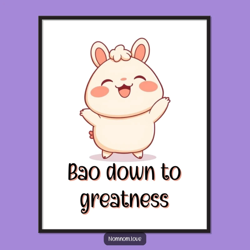 Free Printable Bao Bun Wall Art: Funny Downloadable Decor for a Cheerful Home