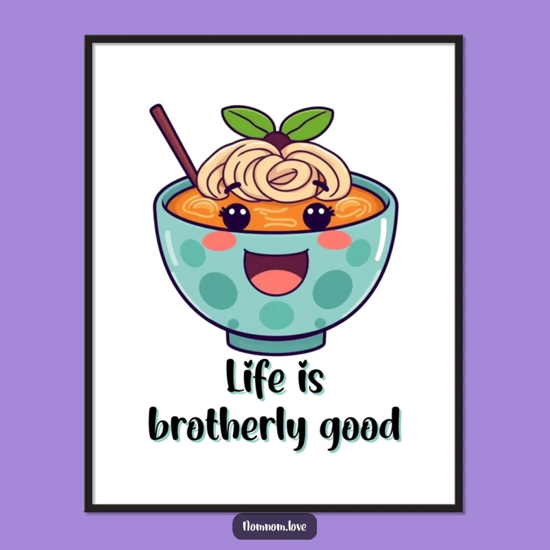 Free Printable Ramen Wall Art: Funny Foodie Decor, Downloadable Humorous Art!