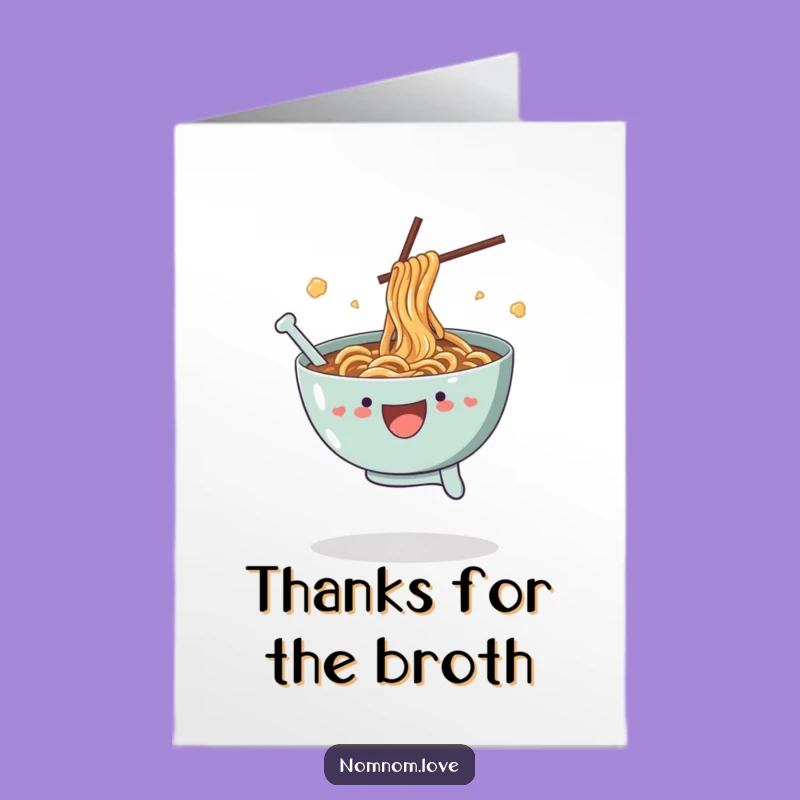 Free Printable Ramen Thank You Card: Cute & Funny Downloadable Gift