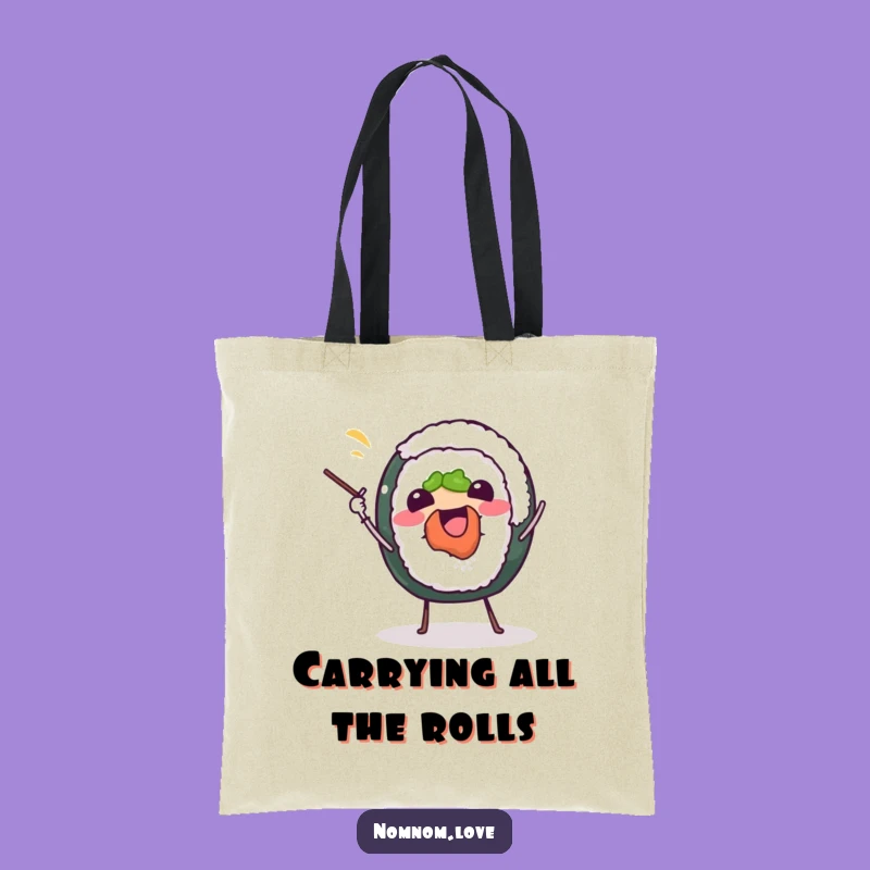 Funny Sushi Juggling Tote Bag: Carry Your Essentials with This Hilarious Foodie Accessory