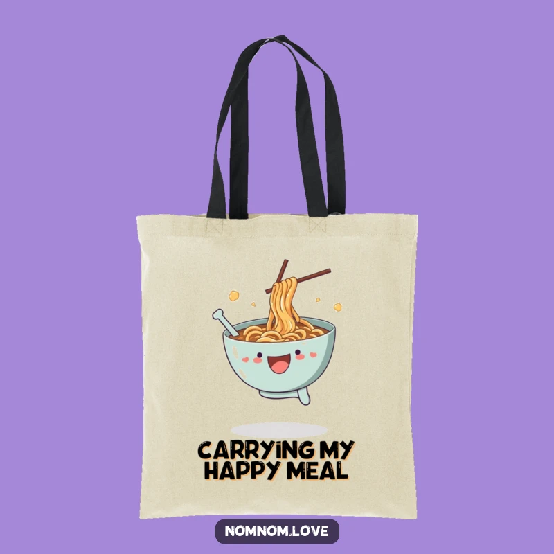 Funny Ramen Leap Tote Bag - Stylish & Hilarious Foodie Accessory, Perfect Gift