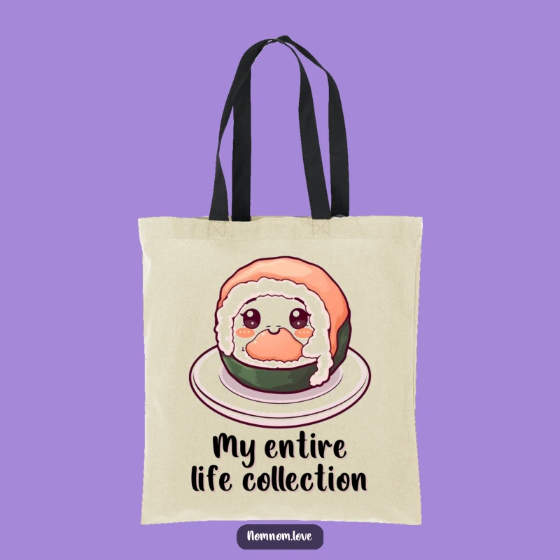 Funny Sushi Spin Tote Bag - Stylish & Hilarious Accessory, Perfect Gift